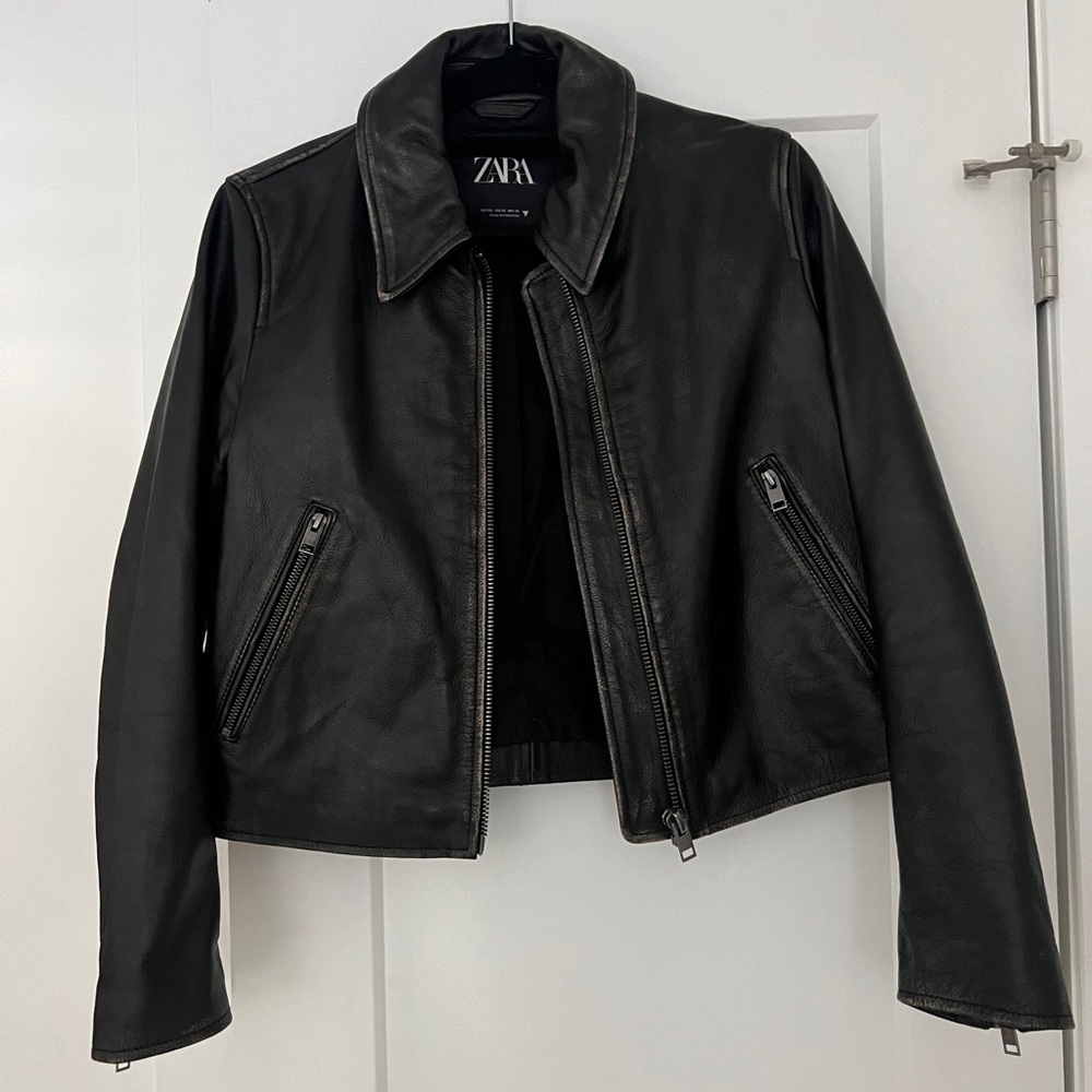Zara leather jacket - Picture 1 of 7